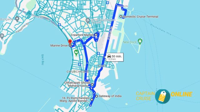 DE HOOGTE PUNTEN VAN MUMBAI (Bombay)